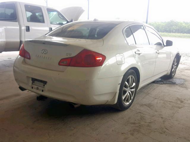 JNKCV61EX9M013371 - 2009 INFINITI G37 BASE WHITE photo 4