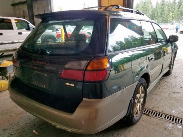 4S3BH6869Y7661655 - 2000 SUBARU LEGACY OUT GREEN photo 4