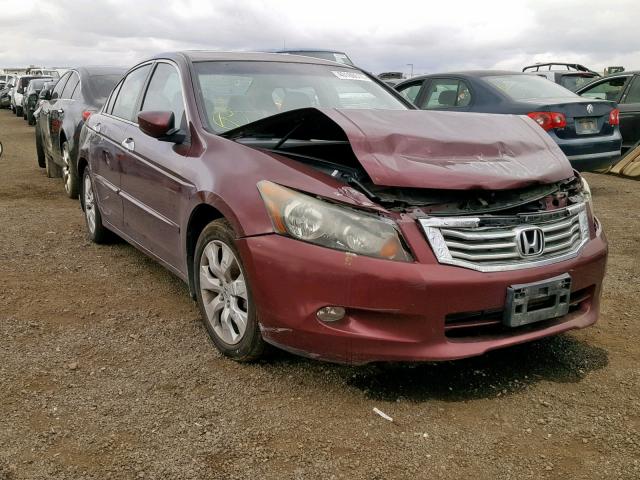 1HGCP36828A030583 - 2008 HONDA ACCORD EXL MAROON photo 1