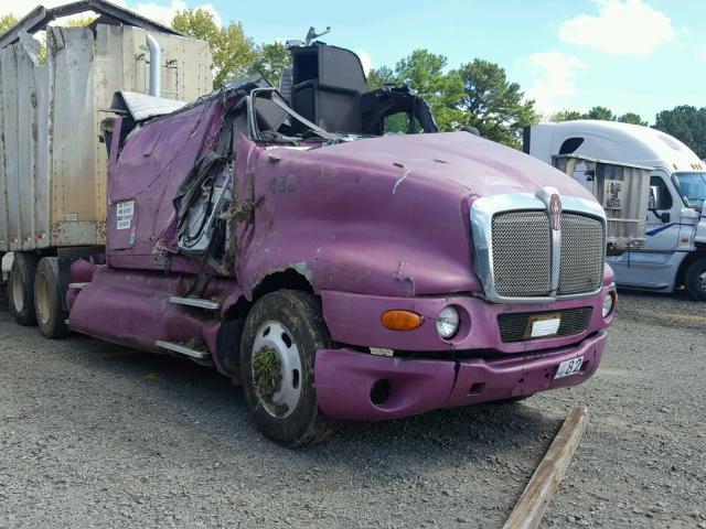 1XKTD49X77J176318 - 2007 KENWORTH CONSTRUCTI PURPLE photo 1