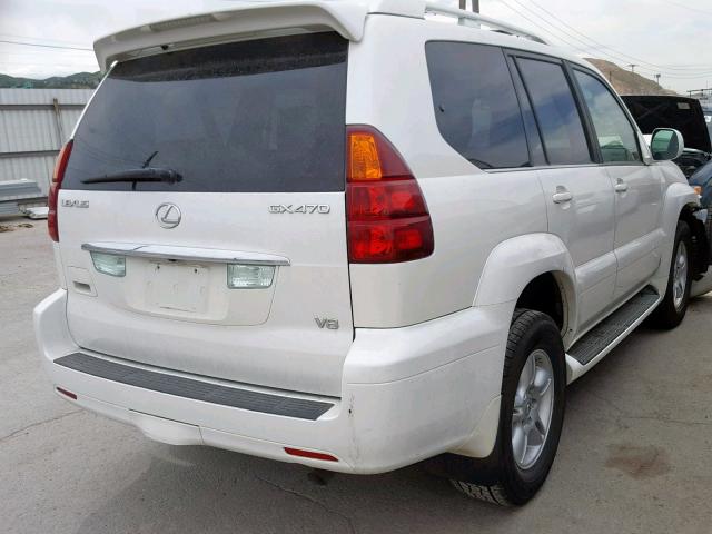 JTJBT20X970127233 - 2007 LEXUS GX 470 WHITE photo 4