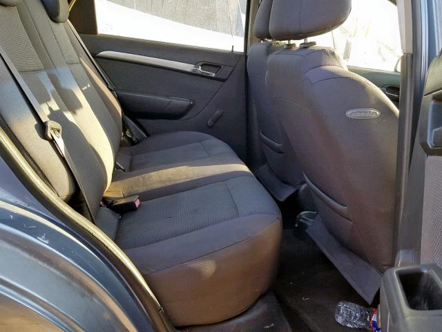 KL1TD56637B152600 - 2007 CHEVROLET AVEO BASE ლურჯი ფოტო 6