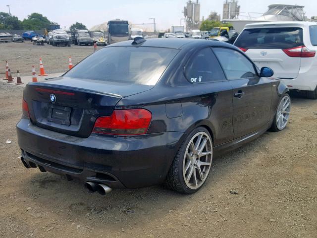 WBAUC73508VF23137 - 2008 BMW 135 I BLACK photo 4