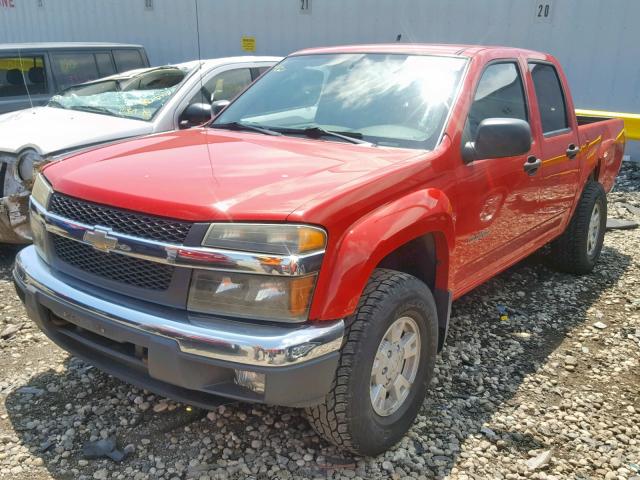 1GCDS136548200056 - 2004 CHEVROLET COLORADO RED photo 2