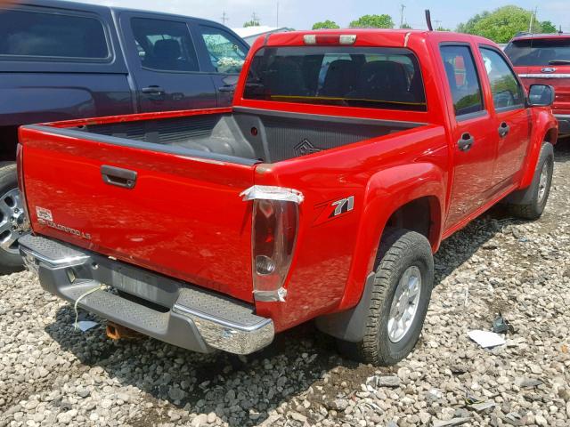 1GCDS136548200056 - 2004 CHEVROLET COLORADO RED photo 4