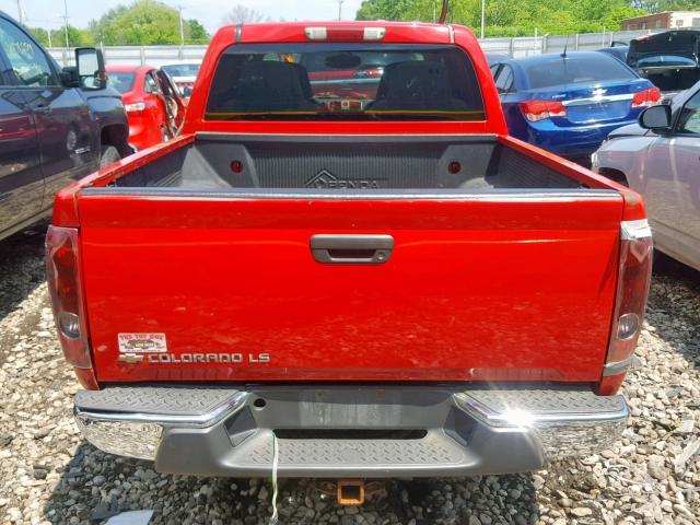 1GCDS136548200056 - 2004 CHEVROLET COLORADO RED photo 9