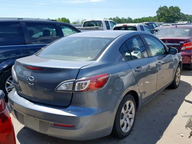 JM1BL1UF0C1536109 - 2012 MAZDA 3 I GRAY photo 4