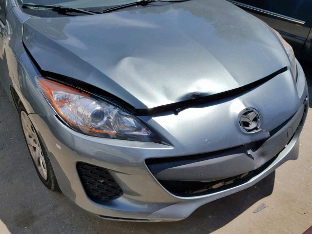 JM1BL1UF0C1536109 - 2012 MAZDA 3 I GRAY photo 9