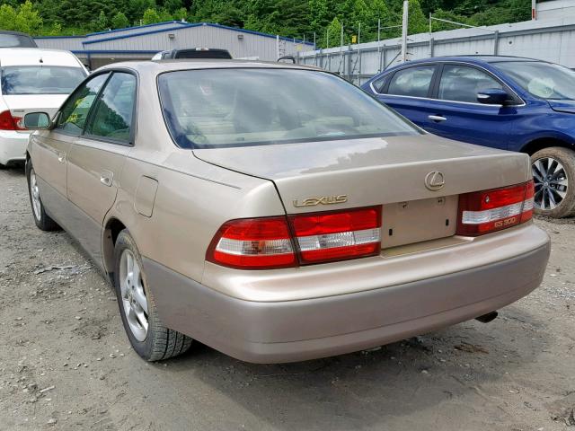 JT8BF28G6Y0244153 - 2000 LEXUS ES 300 BEIGE photo 3