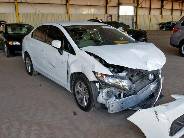 19XFB2F54FE702244 - 2015 HONDA CIVIC LX WHITE photo 1