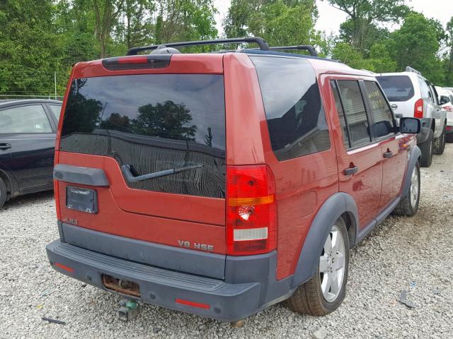 SALAG25426A380946 - 2006 LAND ROVER LR3 HSE RED photo 4