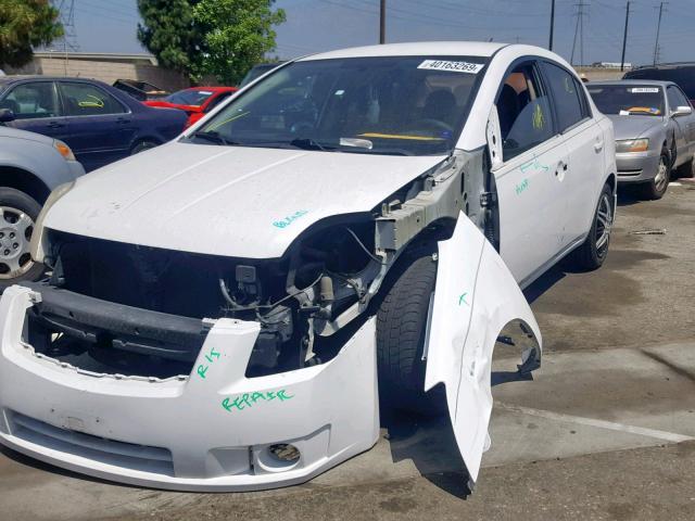 3N1AB61E18L653160 - 2008 NISSAN SENTRA 2.0 WHITE photo 2