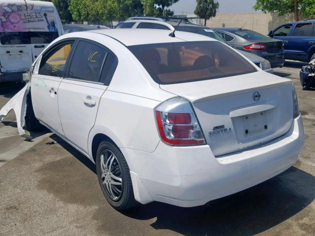 3N1AB61E18L653160 - 2008 NISSAN SENTRA 2.0 WHITE photo 3