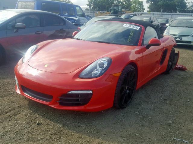 WP0CA2A89FS120452 - 2015 PORSCHE BOXSTER RED photo 2