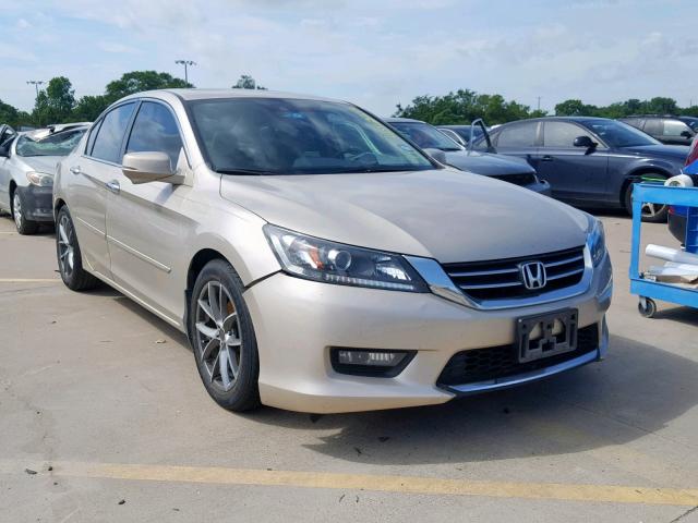 1HGCR2F87FA210384 - 2015 HONDA ACCORD EXL TAN photo 1