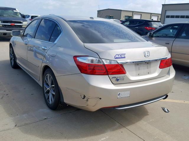 1HGCR2F87FA210384 - 2015 HONDA ACCORD EXL TAN photo 3