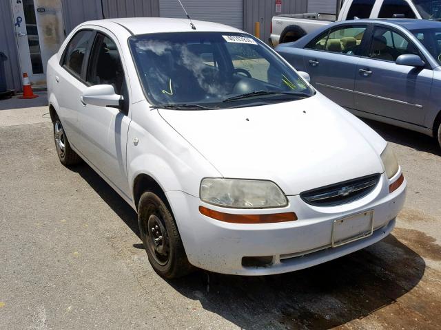 KL1TD56666B591434 - 2006 CHEVROLET AVEO BASE 白色 照片 1