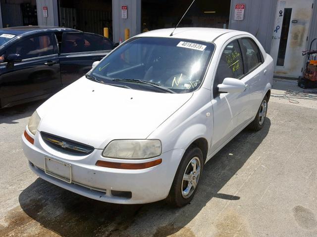 KL1TD56666B591434 - 2006 CHEVROLET AVEO BASE 白色 照片 2