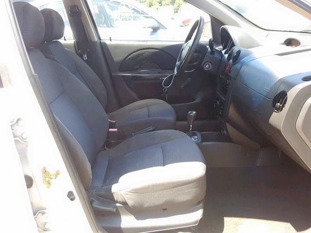 KL1TD56666B591434 - 2006 CHEVROLET AVEO BASE 白色 照片 5