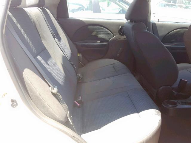 KL1TD56666B591434 - 2006 CHEVROLET AVEO BASE 白色 照片 6