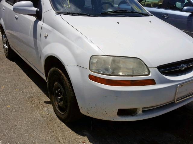 KL1TD56666B591434 - 2006 CHEVROLET AVEO BASE 白色 照片 9