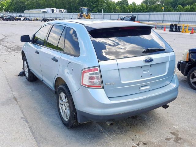 2FMDK36C58BA03769 - 2008 FORD EDGE SE BLUE photo 3