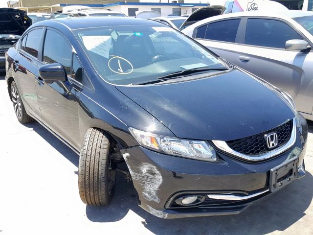 19XFB2F95EE075202 - 2014 HONDA CIVIC EXL BLACK photo 1