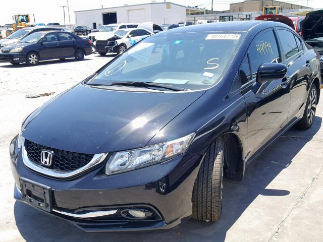 19XFB2F95EE075202 - 2014 HONDA CIVIC EXL BLACK photo 2