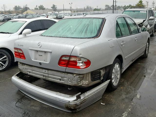 WDBJF65J61B378190 - 2001 MERCEDES-BENZ E 320 SILVER photo 4