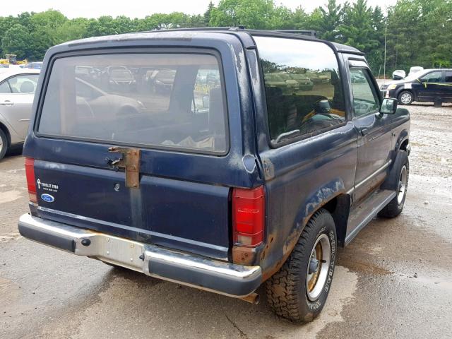 1FMCU14TXLUB13331 - 1990 FORD BRONCO II BLUE photo 4