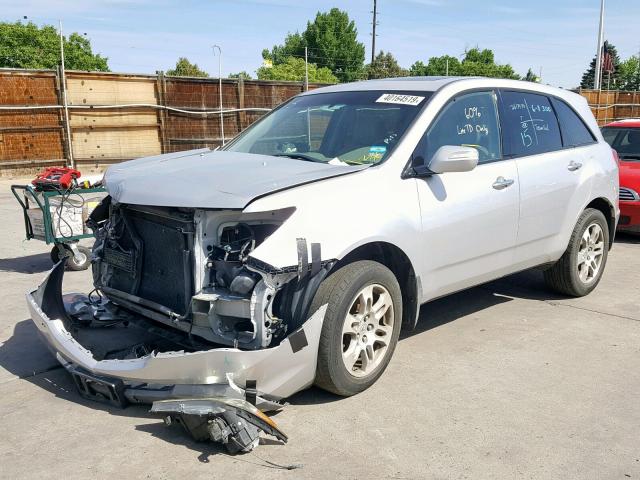 2HNYD28237H543710 - 2007 ACURA MDX SILVER photo 2