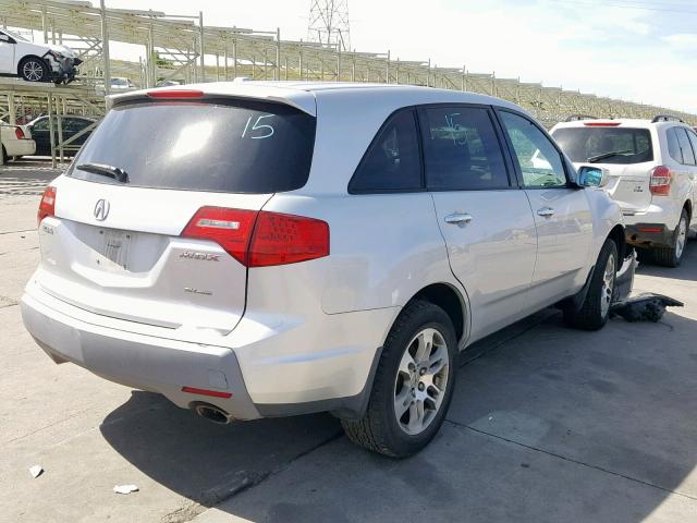 2HNYD28237H543710 - 2007 ACURA MDX SILVER photo 4