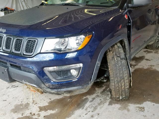 3C4NJDDB5KT721331 - 2019 JEEP COMPASS TR BLUE photo 9