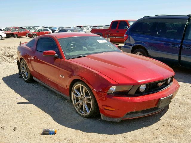 1ZVBP8CF2B5109632 - 2011 FORD MUSTANG GT RED photo 1