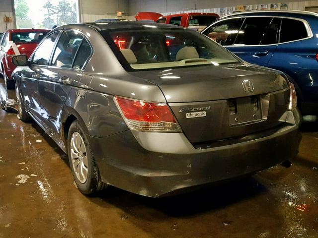 1HGCP26359A057163 - 2009 HONDA ACCORD LX GRAY photo 3