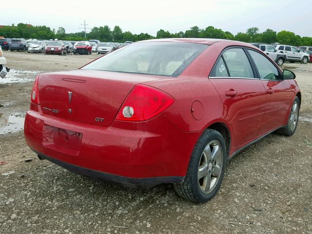 1G2ZH558464136035 - 2006 PONTIAC G6 GT RED photo 4