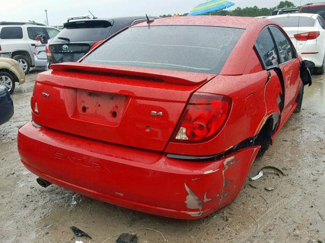 1G8AW18B57Z147784 - 2007 SATURN ION LEVEL RED photo 4