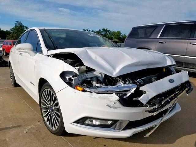 3FA6P0RU1JR131893 - 2018 FORD FUSION TIT WHITE photo 1