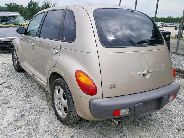 3C8FY68B62T286159 - 2002 CHRYSLER PT CRUISER GOLD photo 3