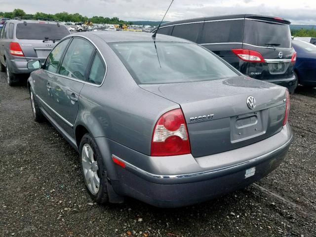 WVWRH63B81P096596 - 2001 VOLKSWAGEN PASSAT GLX GRAY photo 3