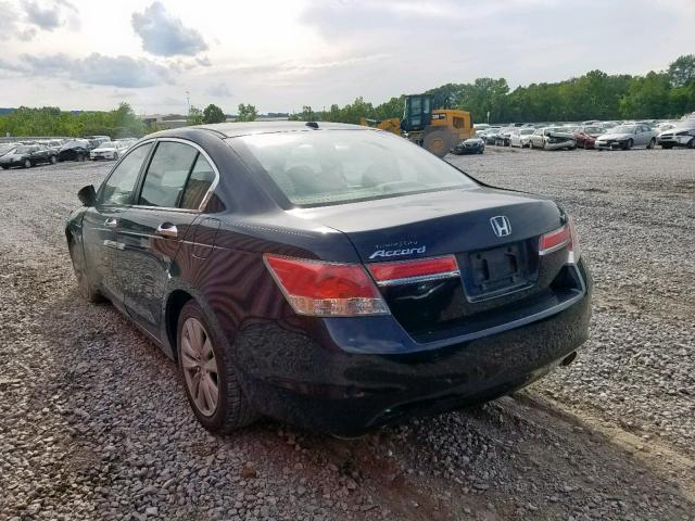 1HGCP3F81CA015324 - 2012 HONDA ACCORD EXL BLACK photo 3