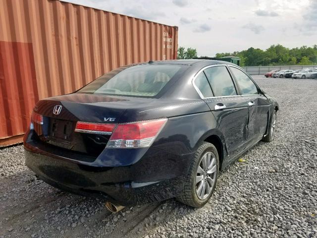 1HGCP3F81CA015324 - 2012 HONDA ACCORD EXL BLACK photo 4