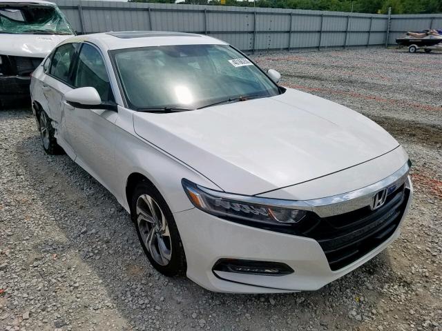 1HGCV2F57JA015461 - 2018 HONDA ACCORD EXL WHITE photo 1