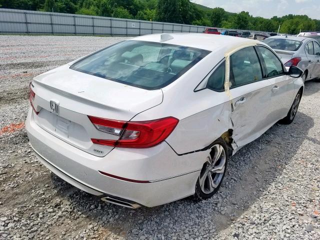 1HGCV2F57JA015461 - 2018 HONDA ACCORD EXL WHITE photo 4