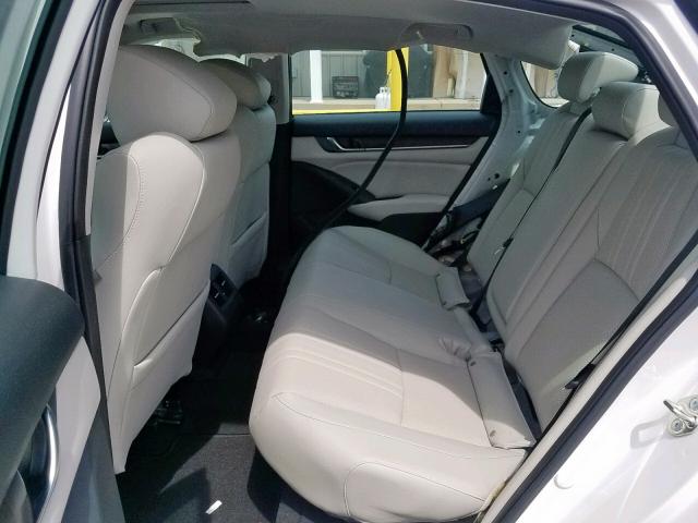 1HGCV2F57JA015461 - 2018 HONDA ACCORD EXL WHITE photo 6