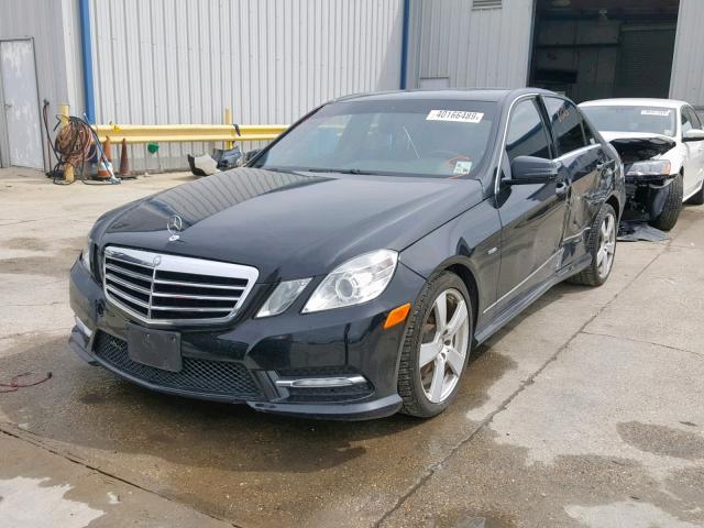 WDDHF5KB8CA616241 - 2012 MERCEDES-BENZ E 350 BLACK photo 2