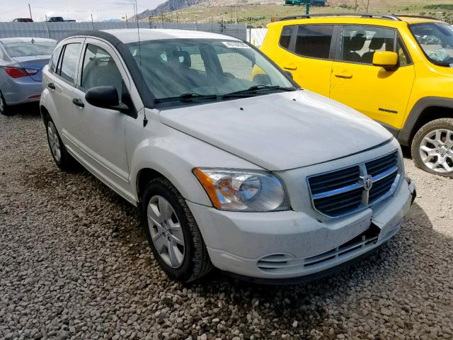 1B3HB48B07D411459 - 2007 DODGE CALIBER SX WHITE photo 1