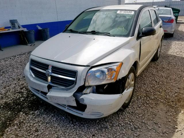 1B3HB48B07D411459 - 2007 DODGE CALIBER SX WHITE photo 2