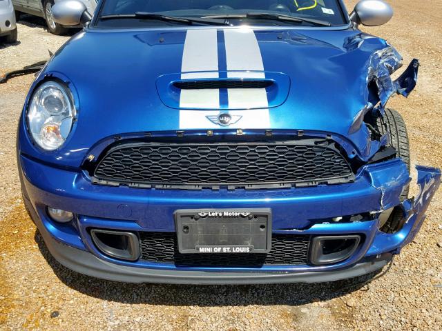 WMWSX3C51CT408083 - 2012 MINI COOPER COU BLUE photo 9