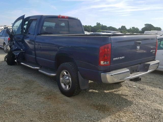 1D7KS28C26J135079 - 2006 DODGE RAM 2500 S ლურჯი ფოტო 3